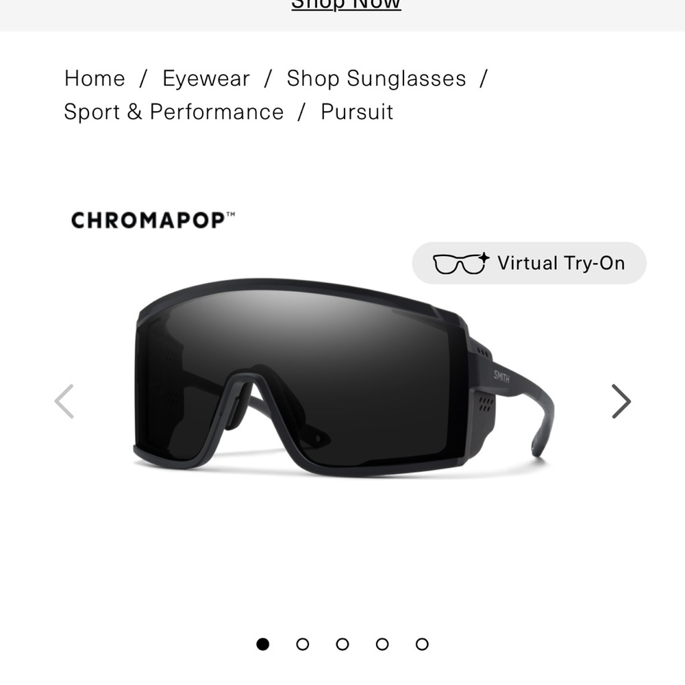 Smith Pursuit ChromaPop Black Sunglasses